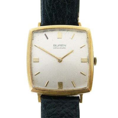 Lot 69 - Buren Intra-Matic - Gentleman's 18ct gold automatic wristwatch