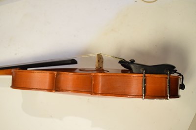 Lot 285 - Two cased violins