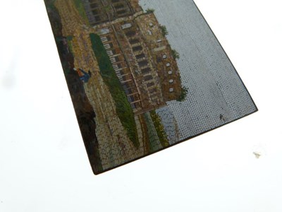 Lot 39 - 19th Century Italian 'Grand Tour' souvenir micromosaic panel