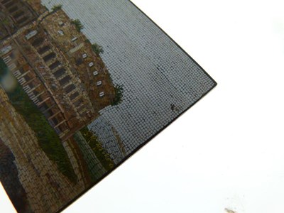 Lot 39 - 19th Century Italian 'Grand Tour' souvenir micromosaic panel