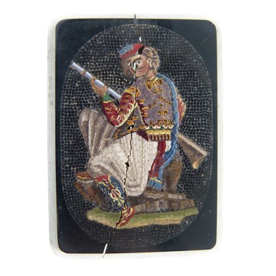 Lot 45 - 19th Century Italian 'Grand Tour' souvenir micromosaic panel