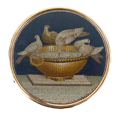 Lot 38 - Fine 19th Century Italian 'Grand Tour' souvenir micromosaic panel