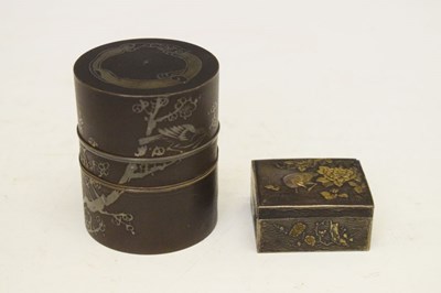 Lot 649 - Japanese caddy and box