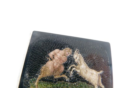 Lot 44 - 19th Century Italian 'Grand Tour' souvenir micromosaic panel