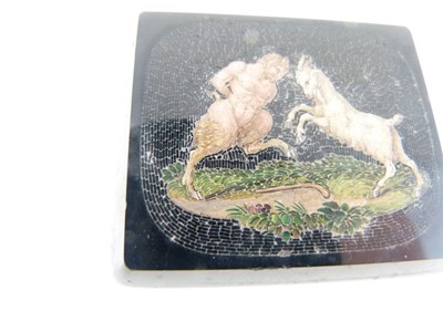 Lot 44 - 19th Century Italian 'Grand Tour' souvenir micromosaic panel