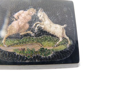 Lot 44 - 19th Century Italian 'Grand Tour' souvenir micromosaic panel
