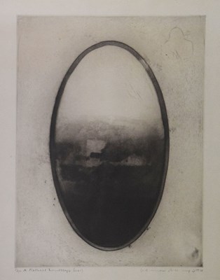 Lot 344 - Norman Ackroyd CBE, RA (b.1938) - Limited edition etching - A Classical landscape (oval)
