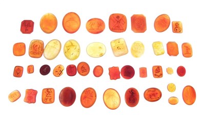 Lot 54 - Collection of forty-two assorted intaglios