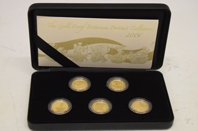 Lot 113 - Royal Mint - 'The Gold Proof Britannia Portrait Collection 2006'