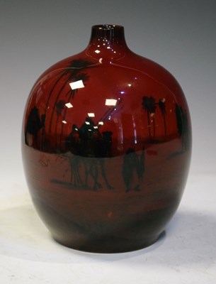 Lot 407 - Royal Doulton flambe vase