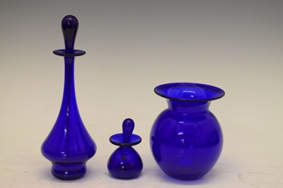 Lot 311 - Quantity of 'Bristol' blue glass