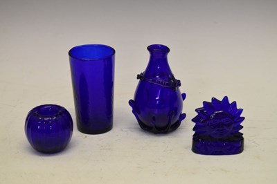 Lot 311 - Quantity of 'Bristol' blue glass