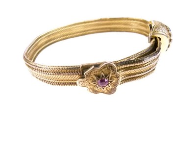 Lot 30 - Victorian gem set bracelet