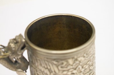 Lot 102 - Chinese export white metal mug