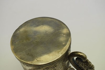 Lot 102 - Chinese export white metal mug