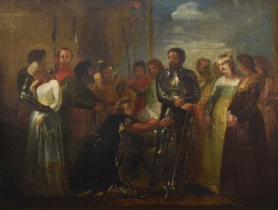 Lot 585 - Attributed to Thomas Stothard RA (1755-1834) - Historical genre scene