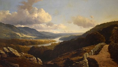Lot 392 - E.J. Niemann - Oil on canvas - Wharfedale