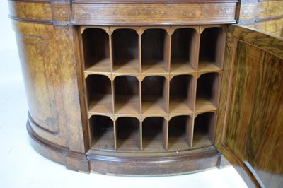 Lot 645 - Fine Victorian burr walnut kidney-shaped pedestal desk by Gillow & Co