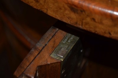 Lot 645 - Fine Victorian burr walnut kidney-shaped pedestal desk by Gillow & Co