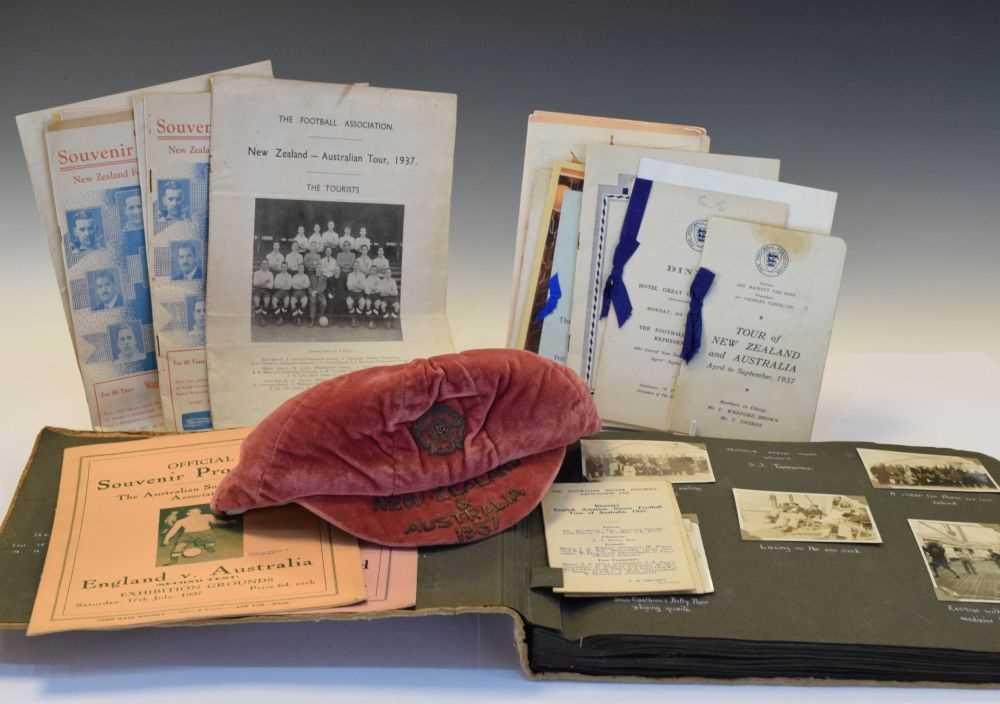 Lot 239 - Collection of memorabilia relating to the Football Association tour of New Zealand and Australia