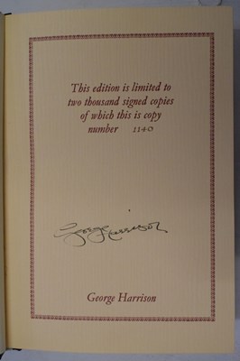 Lot 540 - George Harrison 'I, Me, Mine' Genesis Publications, 1980 - signed and numbered 1140 of 2000