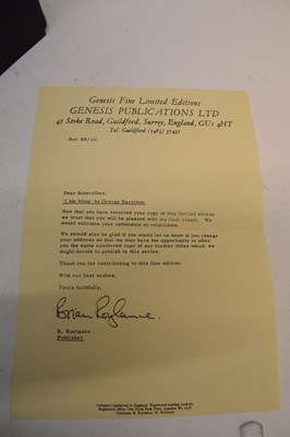 Lot 540 - George Harrison 'I, Me, Mine' Genesis Publications, 1980 - signed and numbered 1140 of 2000