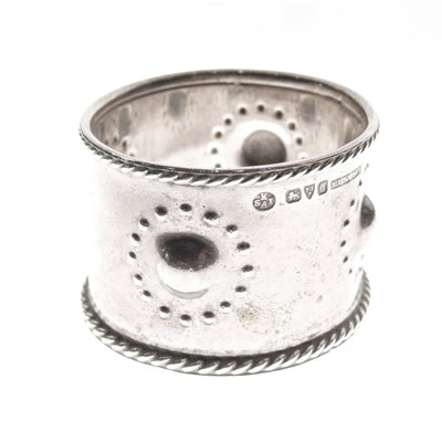 Lot 91 - Keswick School - George V silver napkin ring