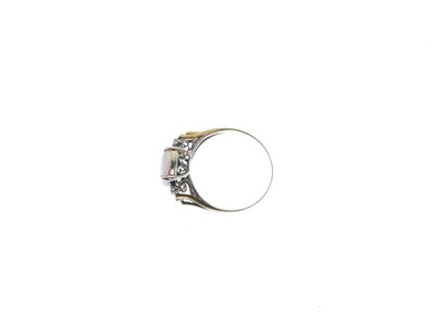 Lot 25 - Opal and diamond ring