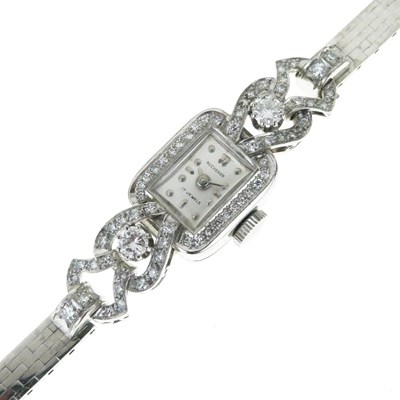 Lot 77 - Bucherer - Lady's diamond set cocktail watch