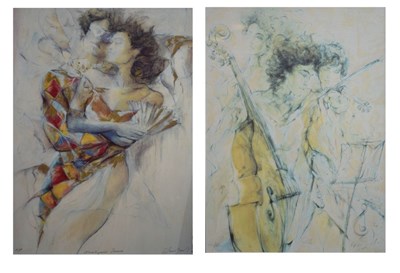 Lot 736 - 2x Benfield serigraphs