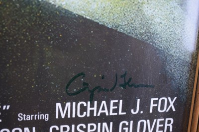 Lot 282 - Film Memorabilia - Back To The Future poster with signed autographs