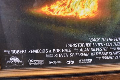 Lot 282 - Film Memorabilia - Back To The Future poster with signed autographs
