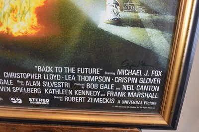 Lot 282 - Film Memorabilia - Back To The Future poster with signed autographs