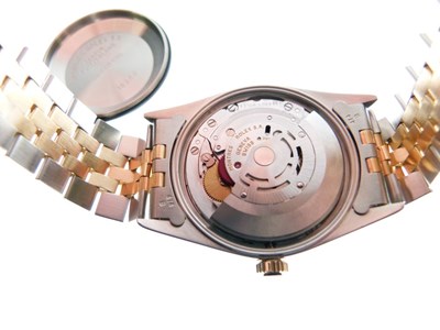 Lot 68 - Rolex - Gentleman's two-tone gold and stainless steel Oyster Perpetual Date automatic wristwatch
