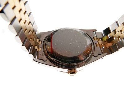 Lot 68 - Rolex - Gentleman's two-tone gold and stainless steel Oyster Perpetual Date automatic wristwatch