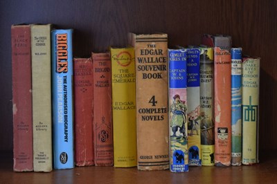 Lot 335 - Quantity of books by Captain W.E.Jones and Edgar Wallace