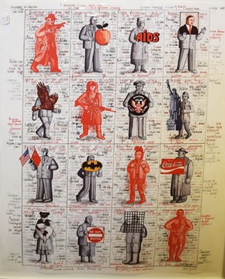 Lot 747 - After Grisha Bruskin (Russian) - silkscreen print
