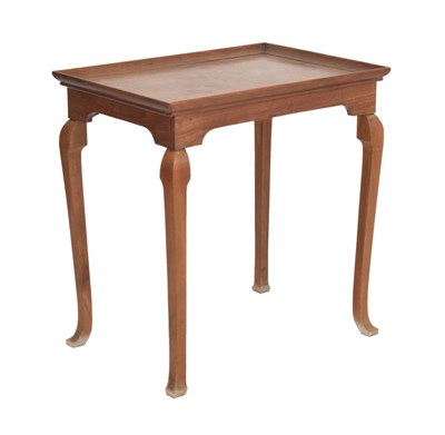 Lot 746 - Mahogany side table with tray top