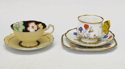 Lot 428 - Paragon cup and saucer and Royal Albert 'Springtime' trio