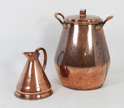 Lot 658 - 19th Century seamed copper pot