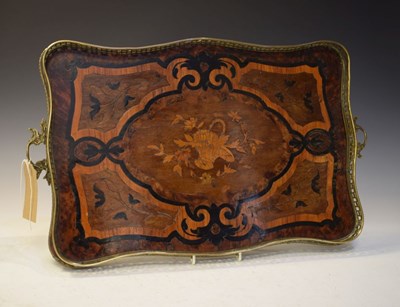 Lot 640 - Inlaid gallery tray