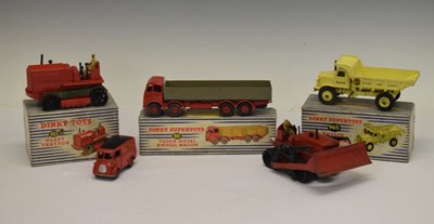 Lot 494 - Dinky Toys/ Supertoys - Three boxed diecast models plus loose