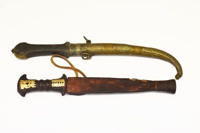 Lot 347 - East African 'dagger' and Moroccan Jambiya