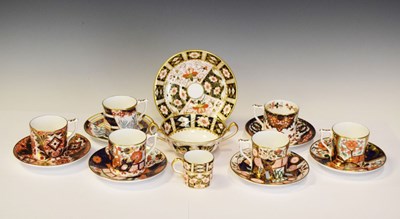 Lot 449 - Six Royal Crown Derby coffee cans and saucers