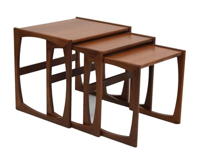 Lot 687 - G-Plan teak nest of three tables
