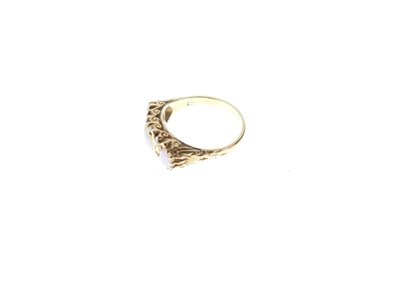 Lot 23 - Opal and diamond ring