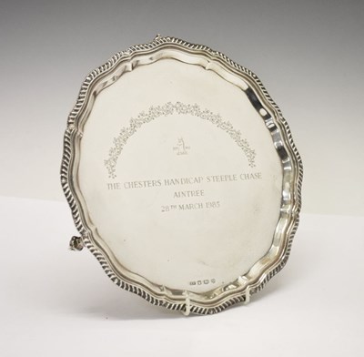 Lot 209 - Elizabeth II silver presentation salver