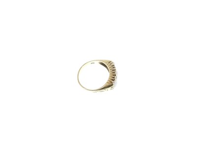 Lot 24 - Opal and diamond 18ct gold ring