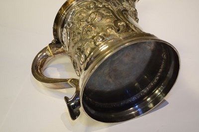 Lot 82 - Scottish Interest - Large Victorian silver presentation jug - City of Edinburgh Rifle Association