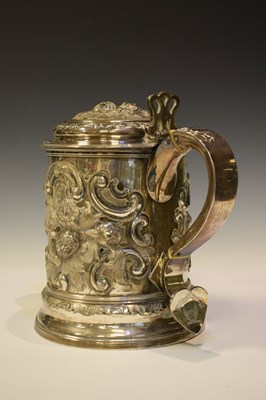 Lot 82 - Scottish Interest - Large Victorian silver presentation jug - City of Edinburgh Rifle Association